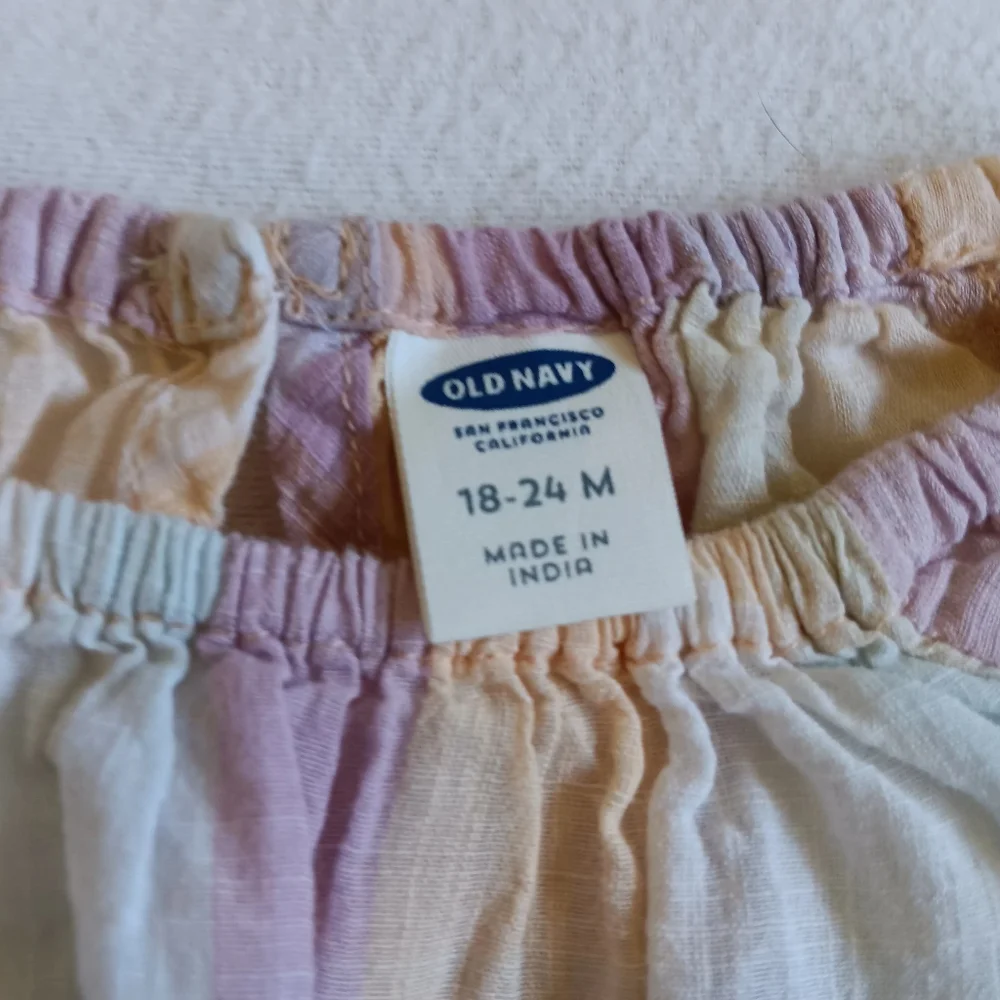 Old Navy Sz 18-24M Plaid 100% Cotton Top